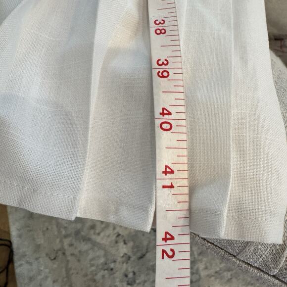 VTG Nautical Dress 10 Red White Candy Stripe Americana Pleated‎ Button Back USA - Picture 11 of 14